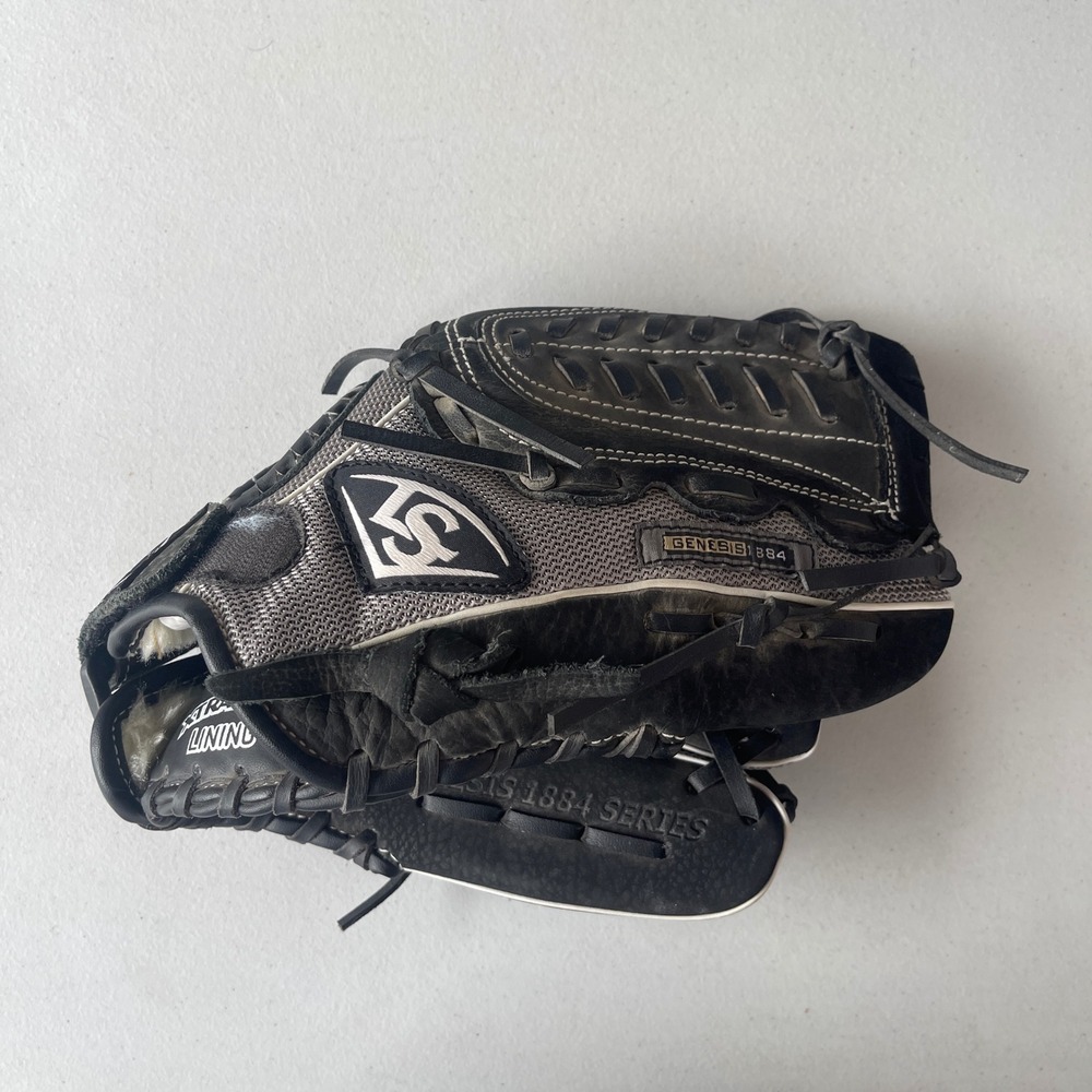 Louisville Slugger Genesis 1884 Series Baseball Glove 11.5 Black Grey RHT